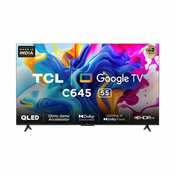 TCL 55C645 55'' QLED Smart UHD 4K (Google TV) Frameless
