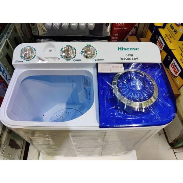 Hisense 7.5kg Semi Automatic Twin Tub Washing Machine