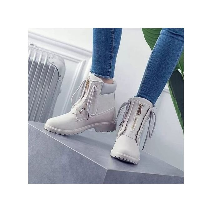 Light gray hot sale ankle booties