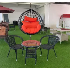 Balcony Swing Table + 2 Chairs