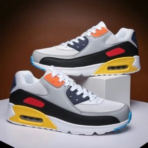 Couple MAX90 air cushion Sneakers casual sports Running Shoes Fashion Outdoor Lightweight Athletic White 45