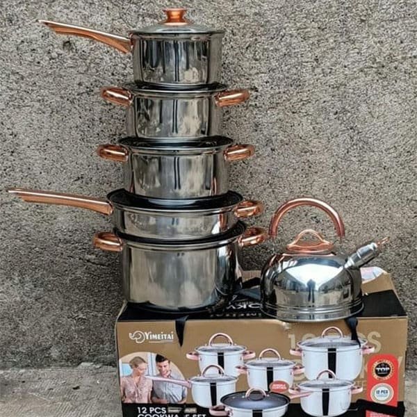 12pc Cookware with Kettle-Yimeitai