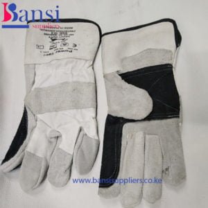 Safety Leather Gloves White 2