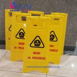Work in Progress Caution Boards Kenya