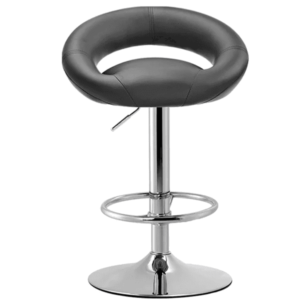 Swivel Bar Counter Stool In Leather