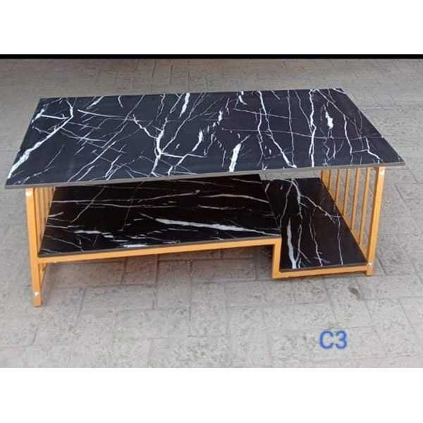 Marble Effect Wooden Coffee Table