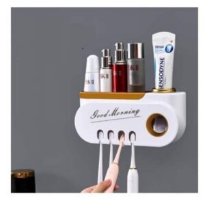 Classy Unique Good Morning Toothpaste And Toothbrush Holder