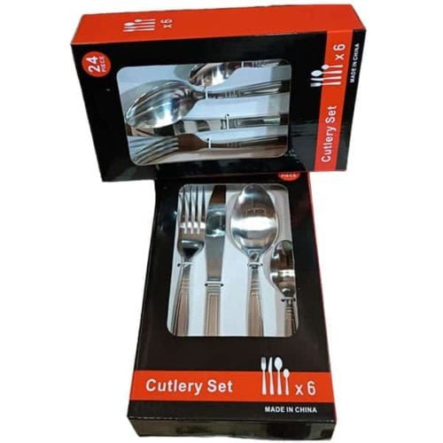 Generic 24 Pieces Silver Cutlery Set