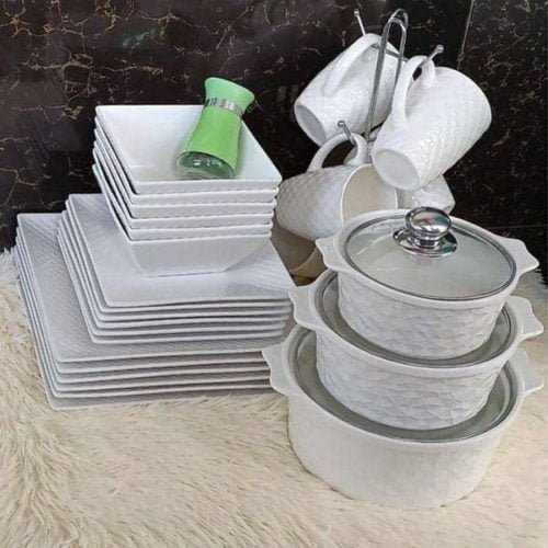 Dinner Set 30pcs-30pcs Hexagonal Dinner Set