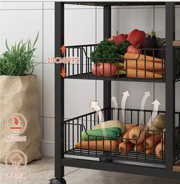Multifunctional Strong metallic Kitchen rack