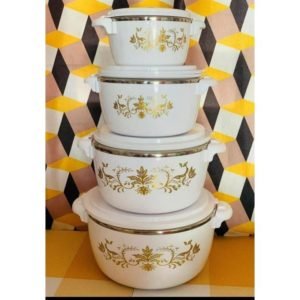 Casserole 4pcs Insulated Hotpots-Stainless Steel Inside.