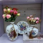 3pcs American Style Creative Indoor Pottery Flower Vase