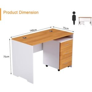 Executive Advanced Office Desk with Mobile Pedestal