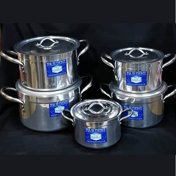 705 5A 5pcs Set Pardini Premium Cookware with Lids