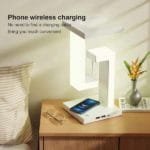 LED Antigravity Night Light with a wireless Charger