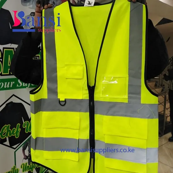 Designer Green/black Reflective Vests - Nairobi Safety Shop
