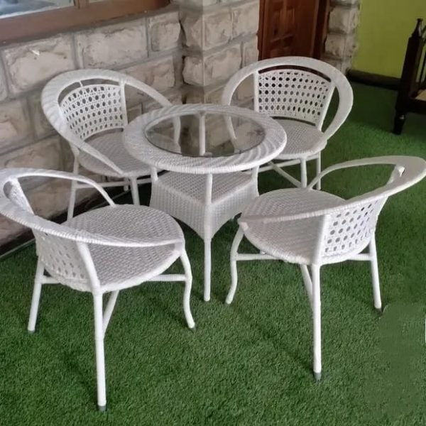 Outdoor Table Sets in wicker material