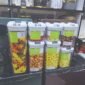 7pcs Transparent Acrylic Cereal Food Storage Containers