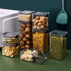Transparent Acrylic Cereal Food Storage Containers