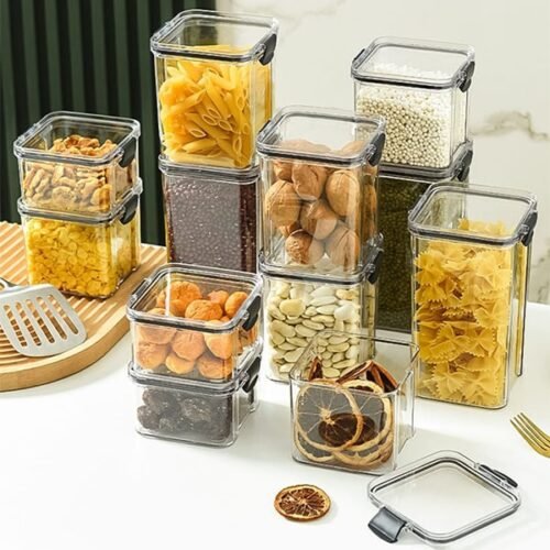 Transparent Acrylic Cereal Food Storage Containers