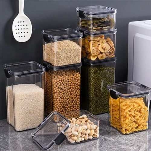 Transparent Acrylic Cereal Food Storage Containers