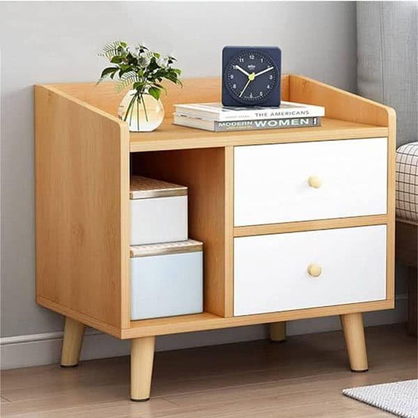 Bedside Table with 2 Drawers