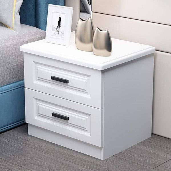 Nordic Luxury Double Drawer Bedside Cabinet