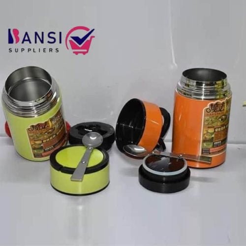 Food Flask With Foldable Spoon