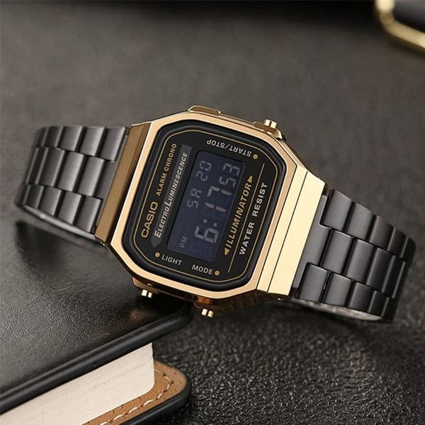 Casio Digital Watch Black & Gold