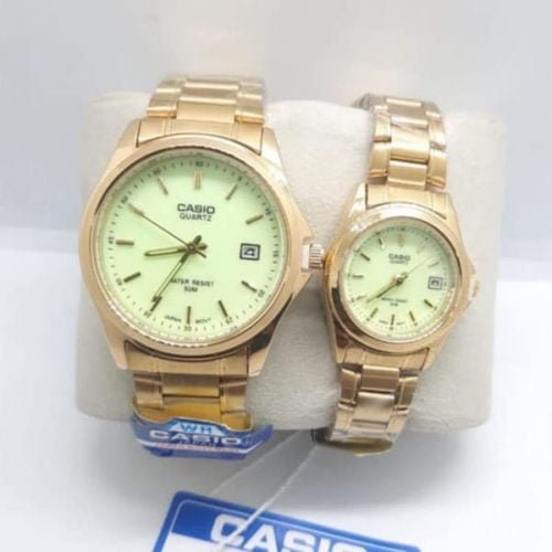 Casio gold couple online watch price