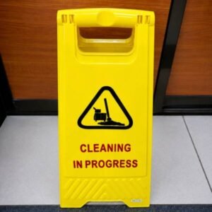 Cleaning in Progress Sign Kenya