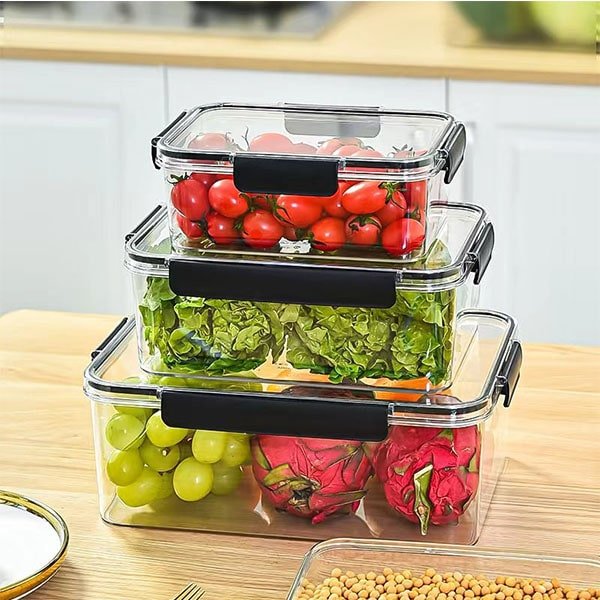 Clear Acrylic Food Storage Containers - Bansi Suppliers