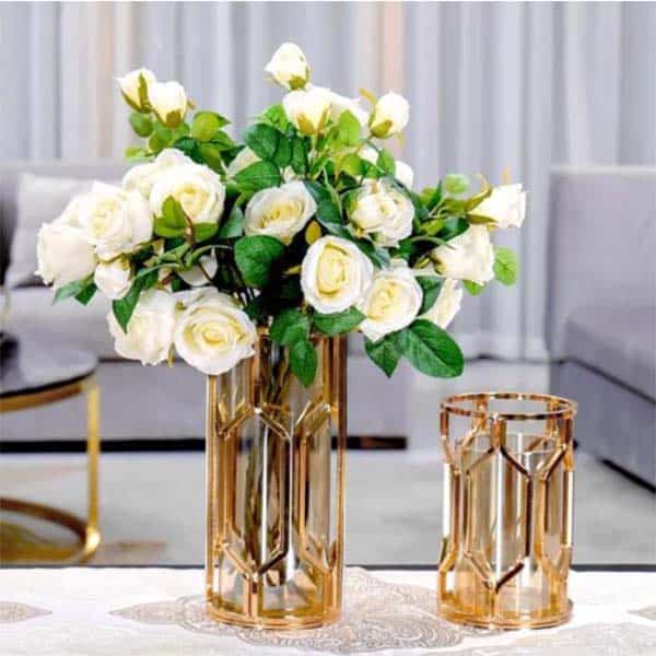 Decor Flower Vase Gold /Candle Holder