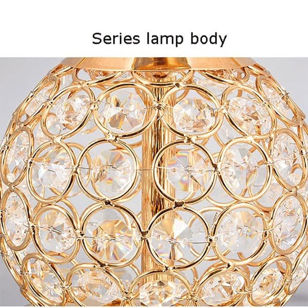 Electric Golden Crystal Light LED Table Lamp 1