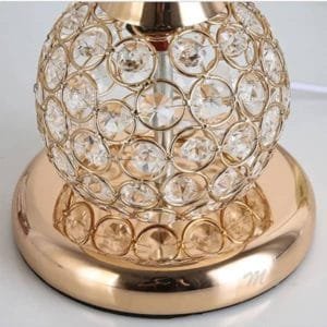 Electric Golden Crystal Light LED Table Lamp