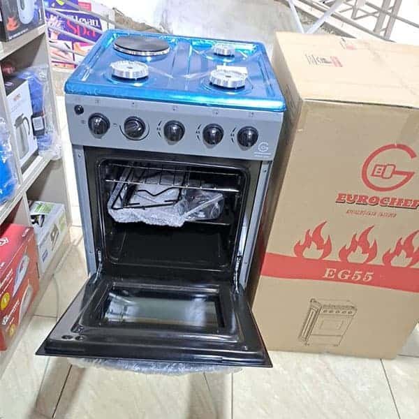 Eurochef EG55-3G1E E OVEN Free Stand Glass Top Cooker (1)