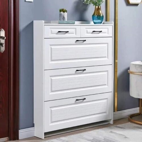 Bucket flip shoe cabinet