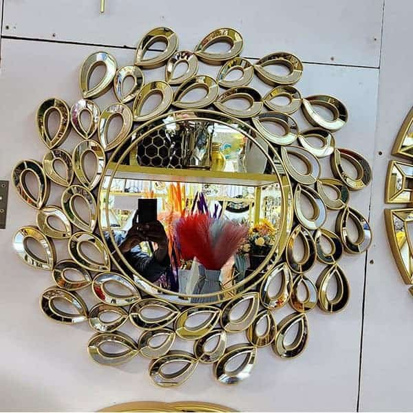 Gold Petal Decorative Mirror