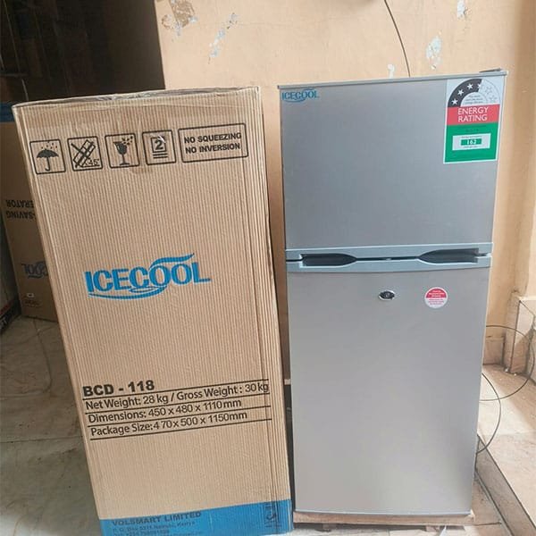 Icecool 118 Litres Double Door Refrigerator