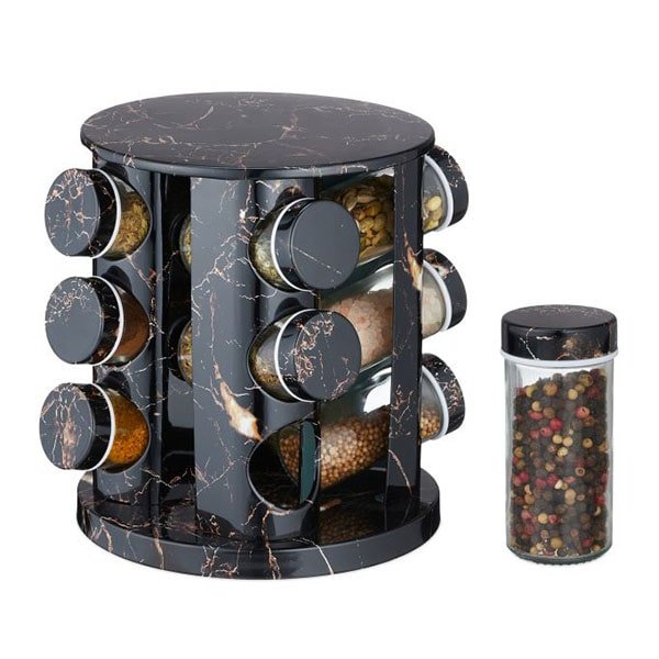 Marble black spice rack 1-min