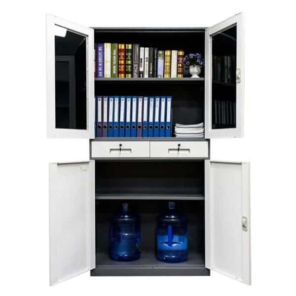 Metallic Office Cabinet (4-Door 2-Drawers) 1