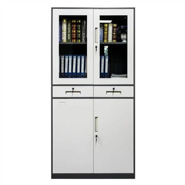 Metallic Office Cabinet (4-Door + 2-Drawers)
