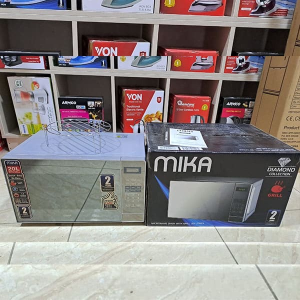 Mika Digital Grill Microwave 20ltr -silver