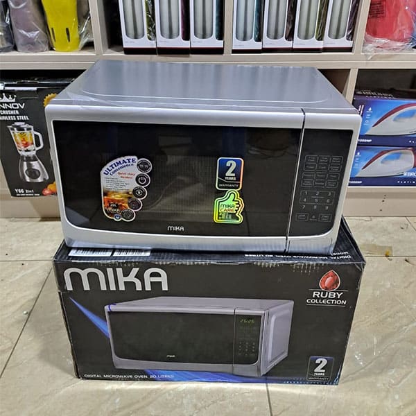 Mika Microwave Oven 20LTR Digital Push Button Door.