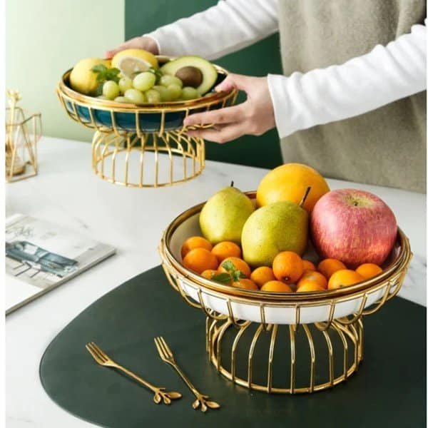 Modern-Ceramic-Tall-Fruit-Plate-Golden-Hollow-Dessert-Snack-Plate-Cake-Stand-Golden-Border-Jewelry-Cosmetic