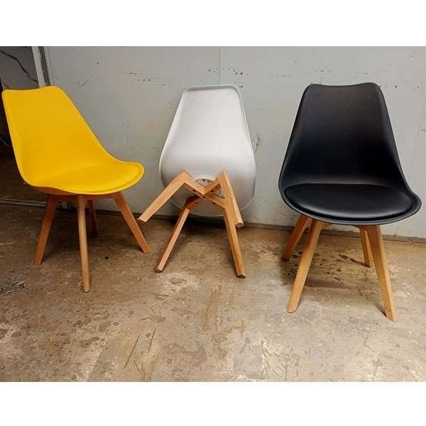 PaddedEamesChairWithLeatherCovers