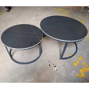 Modern Metal Nesting Coffee Table Set