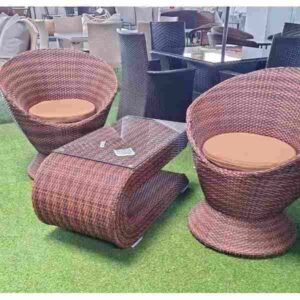 2 Seater Rattan Balcony Set