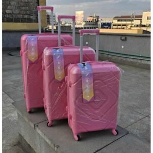 Unbreakable Rubber Suitcase PP 3-in-1 Set