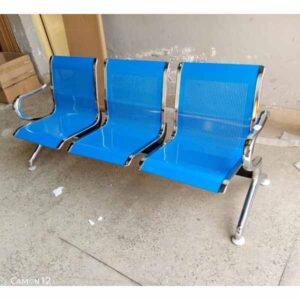 Blue Unpadded Link Chairs